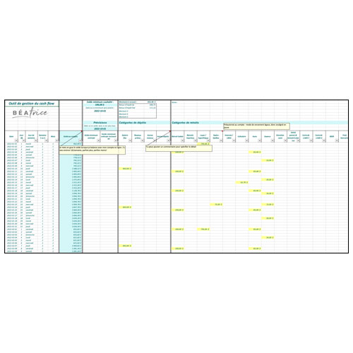 Outil de gestion du cash flow