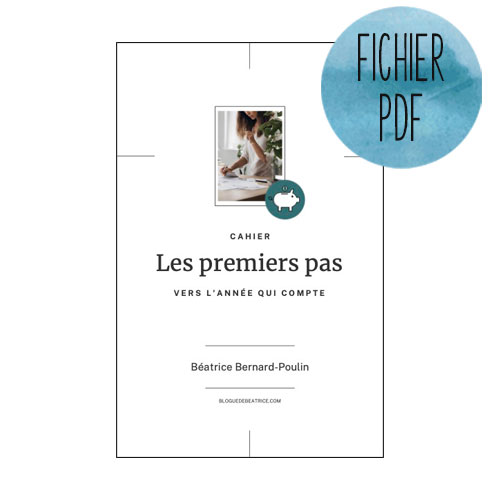 Cahier Les premiers pas vers L'année qui compte